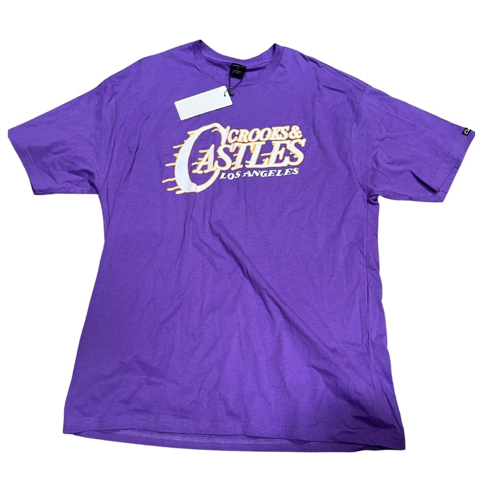 Crooks & Castles x LA Lakers New XL Purple Tee